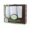 Infancie Bamboo Muslin Blankets 3Pk in a gift box, featuring soft, lightweight fabric with a subtle butterfly pattern.