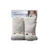 Snuggletime Comfy Straps in soft cream with cute bear faces, designed for cushioned seat strap covers for infants.