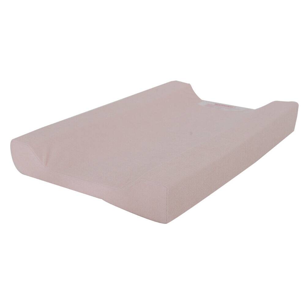 Snuggletime AfterBath Mattress Towelling in soft pink, featuring a contoured design for comfort and absorbency.
