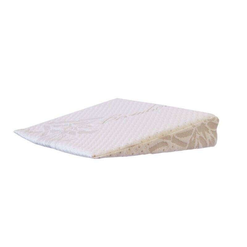 Snuggletime Bamboopaedic Lift Wedge, large size, features a textured white cover with a subtle pattern, ideal for prams.