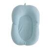Snuggletime Microbead Baby Bather Cushion in blue, featuring a soft, cushioned design for infant bathing support.