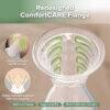 Haakaa Gen. 2+ Silicone Manual Breast Pump with SpillGUARD Insert, featuring redesigned ComfortCARE flange for improved fit.