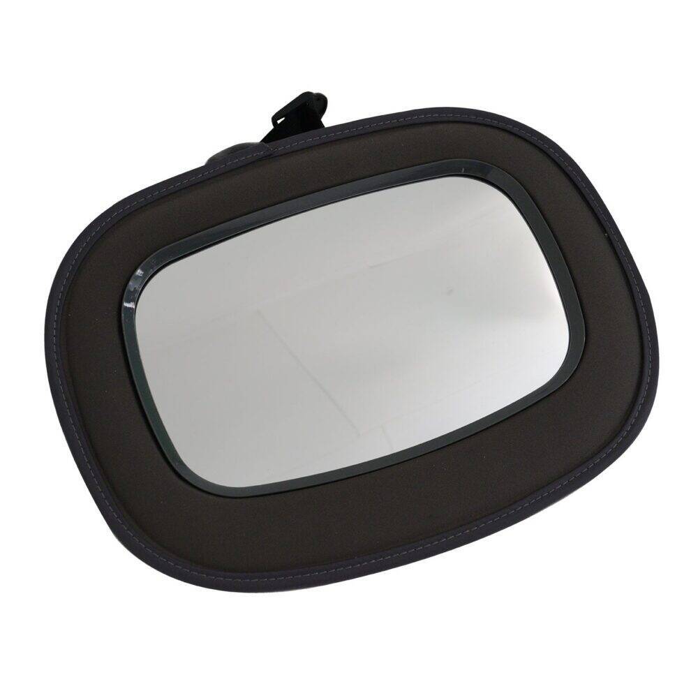 Snuggletime Baby-in-Sight Auto Mirror, oval shape, features a padded frame for safety and comfort.