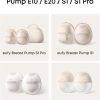 eufy Duckbill Valves for Breast Pump E10/E20/S1/S1 Pro, showing compatibility with various eufy breast pump models.