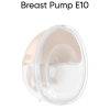 eufy Flange for Breast Pump E10, clear and beige, compatible with E10 model, available in 24mm and 27mm sizes, 2-pack.