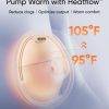 Eufy Breast Pump Flange for E20/S1/S1 Pro, 24mm and 27mm sizes, featuring Heatflow™ technology for optimal comfort.