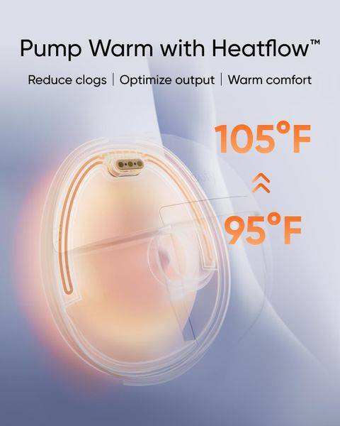 Eufy Breast Pump Flange for E20/S1/S1 Pro, 24mm and 27mm sizes, featuring Heatflow™ technology for optimal comfort.