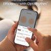 Eufy S1 Pro breast pump displayed on a smartphone screen, showcasing the OptiRhythm settings for tailored comfort.